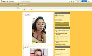 screenshot at girlswithglasses reddit NSFW site
